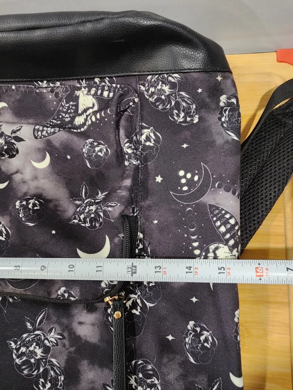 Bioworld Hot Topic Death Moth Celestial Slouch Backpack NWT Goth Moon Phase